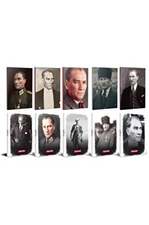 10Lu Atatürk 64 Sayfa 13,5X19,5Cm Defter Ve 176
Sayfa Planlama Defteri Seti -2