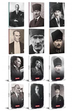 12Li Atatürk 64 Sayfa 13,5X19,5Cm Defter Ve 176
Sayfa Planlama Defteri Seti -2
