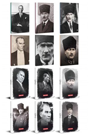 12Li Atatürk 64 Sayfa 13,5X19,5Cm Defter Ve 176
Sayfa Planlama Defteri Seti -4