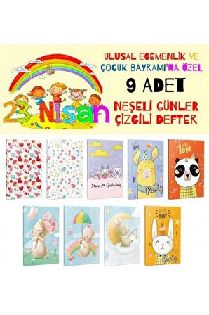 9Lu Neşeli Günler Serisi Defter Seti
