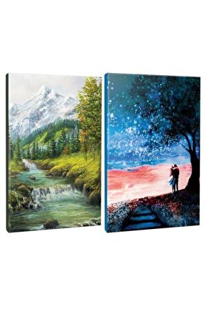 2li Manzara Temalı 13,5x19,5cm 64 Sayfa Çizgili
defter Seti -7