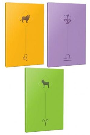 3lü Burç-astroloji Temalı 13,5x19,5cm 64 Sayfa
çizgisiz Defter Seti -15