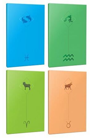 4lü Burç-astroloji Temalı 13,5x19,5cm 64 Sayfa
çizgisiz Defter Seti -1