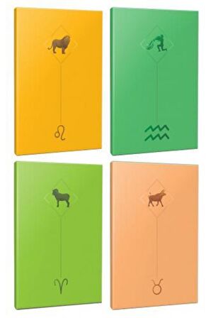 4lü Burç-astroloji Temalı 13,5x19,5cm 64 Sayfa
çizgisiz Defter Seti -8