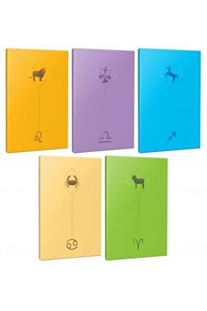 5li Burç-astroloji Temalı 13,5x19,5cm 64 Sayfa
çizgisiz Defter Seti -3