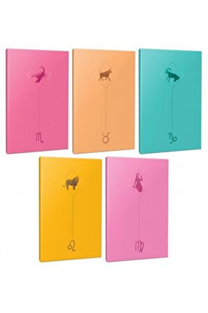5li Burç-astroloji Temalı 13,5x19,5cm 64 Sayfa
çizgisiz Defter Seti -10