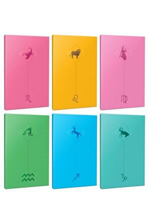 6lı Burç-astroloji Temalı 13,5x19,5cm 64 Sayfa
çizgisiz Defter Seti -6