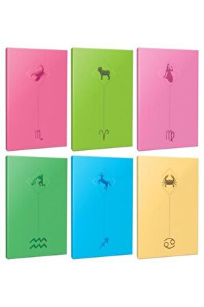 6lı Burç-astroloji Temalı 13,5x19,5cm 64 Sayfa
çizgisiz Defter Seti -9