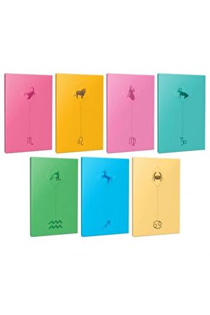 7li Burç-astroloji Temalı 13,5x19,5cm 64 Sayfa
çizgisiz Defter Seti -6