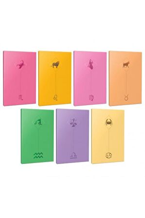 7li Burç-astroloji Temalı 13,5x19,5cm 64 Sayfa
çizgisiz Defter Seti -10