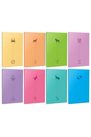 8li Burç-astroloji Temalı 13,5x19,5cm 64 Sayfa
çizgisiz Defter Seti -1