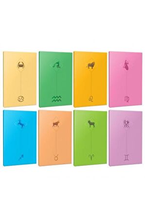 8li Burç-astroloji Temalı 13,5x19,5cm 64 Sayfa
çizgisiz Defter Seti -8