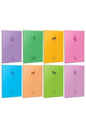 8li Burç-astroloji Temalı 13,5x19,5cm 64 Sayfa
çizgisiz Defter Seti -9