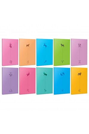 10lu Burç-astroloji Temalı 13,5x19,5cm 64 Sayfa
c?izgisiz Defter Seti -1