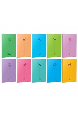 10lu Burç-astroloji Temalı 13,5x19,5cm 64 Sayfa
çizgisiz Defter Seti -2