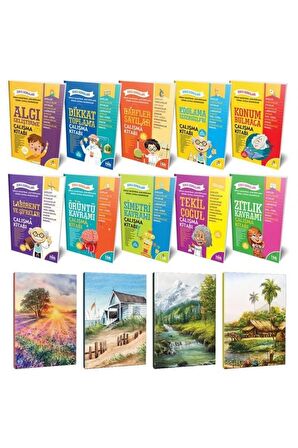 Zeka Soruları 10lu Kitap Seti Ve 4 Defter