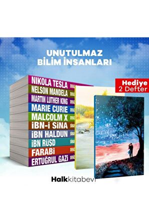 Unutulmaz Bilim Insanları 10 Kitap Ve Ikili Manzara Defter