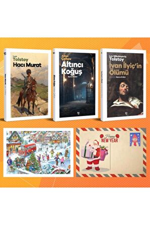 Dünya Klasikleri Üçlü Set - Hacı Murat - Altıncı Koğuş - Ivan Ilyiçin Ölümü Ve Kartpostal