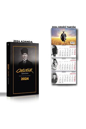 2024 Kalpaklı Ajanda & 2024 Gemici Cumhuriyet Takvim