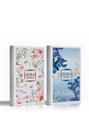 2024 Motivasyon Ajanda 2'li Set 2 - Huzur - Mavi Rüya