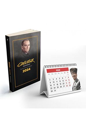 2024 Ankara Atatürk Ajanda ve 2024 Yapraklı Masa Takvimi