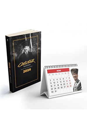 2024 Trablusgarp Atatürk Ajanda ve 2024 Yapraklı Masa Takvimi