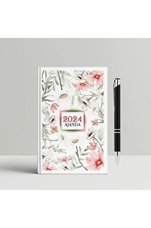 2024 Huzur Ajanda ve Siyah Tükenmez Kalem Seti