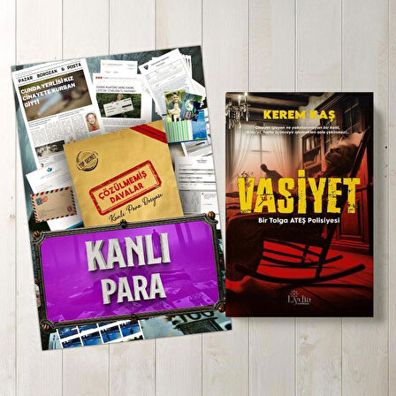Çözülmemiş Davalar Dedektiflik Suç Çözümleme Oyunu Kanlı Para Dosyası - Gizem Bulmaca Cinayet Çözme Kutu Oyunları - Katil Bulma Dedektif Oyunu - Suçlu Kim, Cinayeti Çözebilir Misin? (Dava-5) - Vasiyet - Kerem Kaş