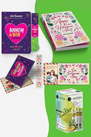 Annem ve Ben Aramızda Günlüğü&Anna Bana Hikaye Anlat ve Ananas&Limon Aromalı Detox Matcha Çayı