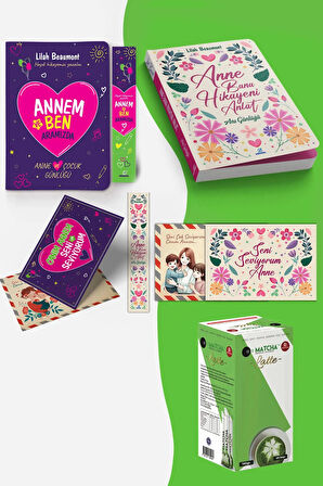 Annem ve Ben Aramızda Günlüğü&Anne Bana Hikaye Anlat ve Latte Aromalı Matcha Çayı