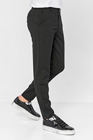 Erkek Relaxed Fit Beli Lastikli Bağcıklı Armürlü Likralı Rahat Jogger Pantolon