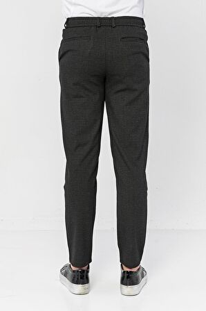 Erkek Relaxed Fit Beli Lastikli Bağcıklı Armürlü Likralı Rahat Jogger Pantolon