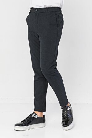 Erkek Relaxed Fit Beli Lastikli Bağcıklı Armürlü Likralı Rahat Jogger Pantolon