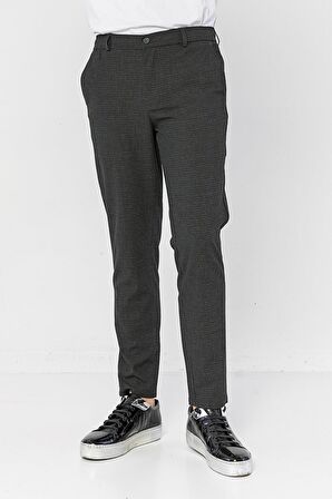 Erkek Relaxed Fit Beli Lastikli Bağcıklı Armürlü Likralı Rahat Jogger Pantolon