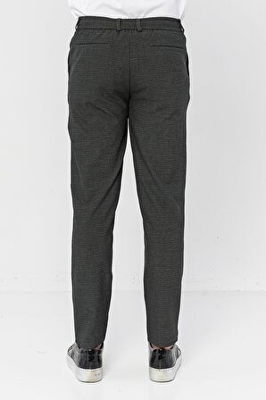 Erkek Relaxed Fit Beli Lastikli Bağcıklı Armürlü Likralı Rahat Jogger Pantolon