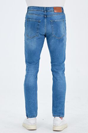 Normal Kesim Erkek Yırtıklı Kot Pantolon