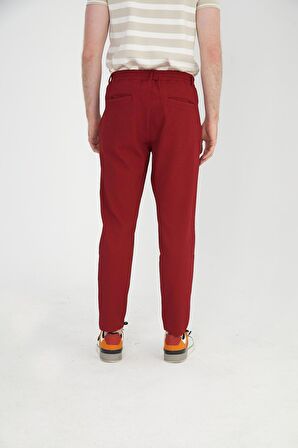 Erkek Regular Fit Fermuarlı ve Bağcıklı Rahat Jogger Pantolon