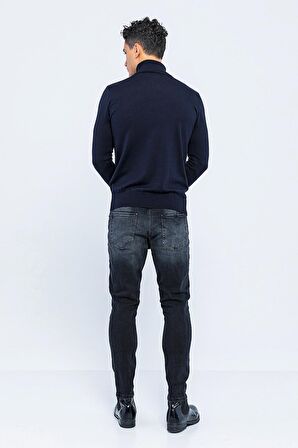 Erkek Regular Fit Uzun Kollu Boğazlı Kazak