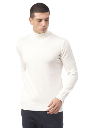Erkek Regular Fit Uzun Kollu Boğazlı Kazak