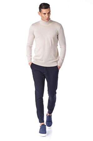 Erkek Regular Fit Uzun Kollu Boğazlı Kazak