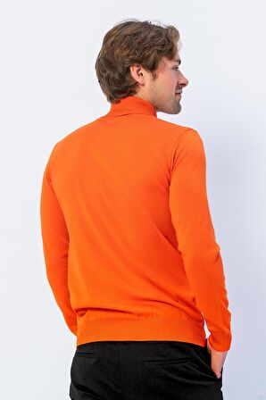 Erkek Regular Fit Uzun Kollu Boğazlı Kazak