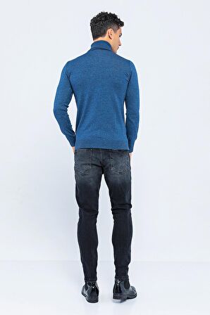 Erkek Regular Fit Uzun Kollu Boğazlı Kazak