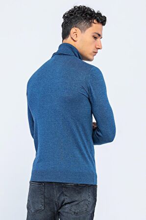 Erkek Regular Fit Uzun Kollu Boğazlı Kazak