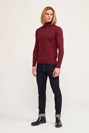 Erkek Regular Fit Uzun Kollu Boğazlı Kazak