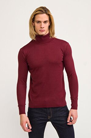 Erkek Regular Fit Uzun Kollu Boğazlı Kazak