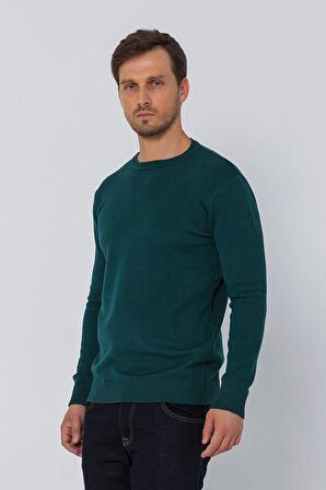 Erkek Bisiklet Yaka Rahat Kumaşlı Regular Fit Kazak