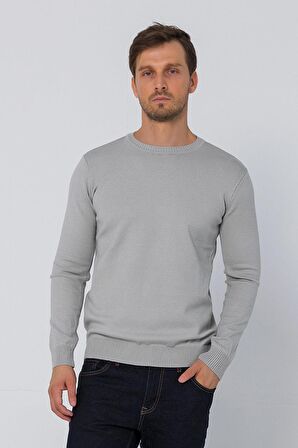 Erkek Bisiklet Yaka Rahat Kumaşlı Regular Fit Kazak