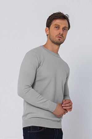 Erkek Bisiklet Yaka Rahat Kumaşlı Regular Fit Kazak