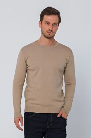 Erkek Bisiklet Yaka Rahat Kumaşlı Regular Fit Kazak