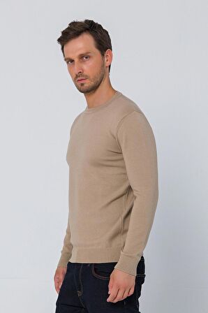 Erkek Bisiklet Yaka Rahat Kumaşlı Regular Fit Kazak